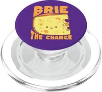 Brie The Chance Funny Cheese Pun Kawaii Foodie PopSockets PopGrip for MagSafe