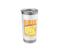Brie The Change Cheese Pun Motivational Quote Stainless Steel Insulated Tumbler