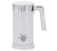 briebe Elegance Electric Milk Frother Warmer 4 in 1, Cold / Hot Foam 130 ml for Coffee Latte, Cappuccino, Macchiato, Hot Milk 300 ml, Milk Frother, BPA Free, 500 W, White Design