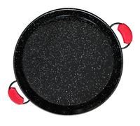 briebe Valencian Paella Pan Enamelled 38 cm, Non-Stick Enamelled Steel, 8 Servings of Paella Suitable for Gas, Oven