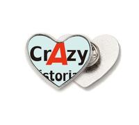 brief best cool historian occupation Heart Metal Pin Brooch Clip Love