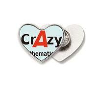 brief best cool mathematician occupation Heart Metal Pin Brooch Clip Love