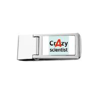 Brief Best Cool Scientist Occupation Slim Money Clip Stainless Holder Pocket Wallet