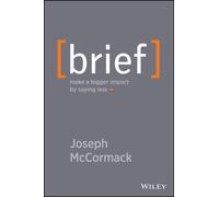 BRIEF by Joseph McCormack Hardback Self Help Business