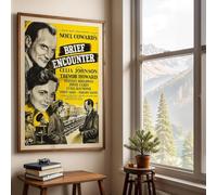 Brief Encounter 1945 Framed Movie Poster Print Wall Art Image Home Decor Artworks Framed Movie Poster Different Sizes and Colours