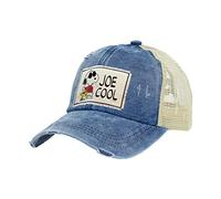 BRIEF INSANITY Snoopy Baseball Cap - Custom Fitted Cartoon Themed Snap Back Hat | Unisex Adult Trucker Cap, Cool Joe Cool, One size