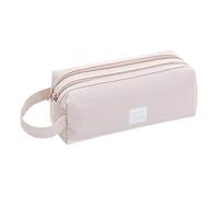 Brief Style Large Capacity Pen Pencil Bag Stationery for Organizing Your (Grey, One Size)