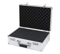 Briefcase - Aluminum Alloy fligh t Briefcase with Security Lock, Aluminium Tech Briefcase, Lightweight Aluminum Briefcase, Built-in Sponge Organizer Chest for Men, Women, Traveling and Trips