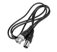 BRIEFCEC BNC Extension Cable 1m Male to Female Connector CCTV Security Camera RF Professional Coaxial Cable (1M, 1Pcs, Black)