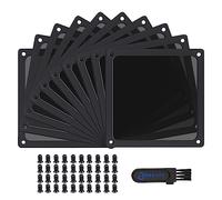 BRIEFCEC Dust Filter 120mm Magnetic Frame PC Cooler/PSU/Routers Dust Mesh 80 Nylon, Black (10Pack)