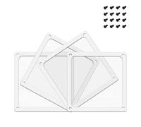 BRIEFCEC Dust Filter 120mm with Screws for Computer Cooler, PSU, Routers - Nylon 80 Mesh, Magnetic Frame, PC Fan Dust Mesh - 4Pack, White
