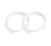 BRIEFCEC PTFE Teflon Bowden Tube for 1.75 Filament (2.0mm ID/4.0mm OD) 1 Meters Connector Tubing for 3D Printer (2Pcs, White)