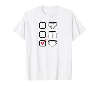 Briefs Boxers Diapers Check Mark T-Shirt