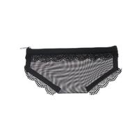 Briefs Shape Cosmetic Bag Mesh Lace Heart Makeup Storage Pouch Y2K Transparent Toiletry Bag Storage for Travel