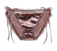 Briefs Women's Sexy Set Lingerie for Women, Elegant Lace Top, Comfortable Homewear, Feminine Underwear Lingerie Patent Nurse, coffee, M