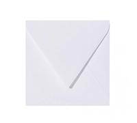 Briefumschläge24Plus 25 Square Envelopes 15 cm x 15 cm, white, with self-adhesive triangular flap single-use without moistening