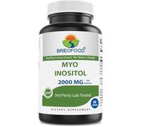 Brieofood Myo Inositol 2000 mg per Serving - 60 Tablets - 3rd Party Lab Tested