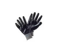 Briers Advanced Waterproof Dry Grips Protection Heavy Duty Gardening Gloves Black Nitrile Comfort Stretch Cuff, 1 Pair Unisex Size Large
