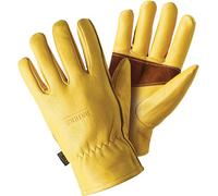 Briers Golden Leather Gardening Gloves Medium - Size 8