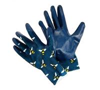 Briers Ladies Patterned Gardening Gloves, Medium Size, Stretch Fit, for Seeding and Weeding (Bees)