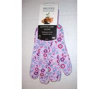 Briers New Pair Lavender Floral Gardening Gloves Medium B4433 Quality Design