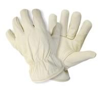 Briers Ultimate Lined Leather Gardening Gloves Cream Medium M8