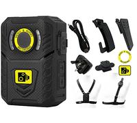 Brifield Professional BR3 Body Camera - QHD 1440p, 128GB Memory Card, Night Vision | Body Cam, Body Worn Camera, Body Cameras | Includes Klickfast Klick Fast Shoulder Harness & Stud