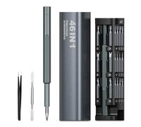 Brifit 46 in 1 Precision Screwdriver Set, Mini Magnetic Screwdriver Set, Portable Repair Tool Kit for PC, Electronic, Phone, Black