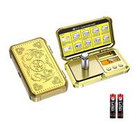 Brifit Digital Pocket Scale, 200g Mini Jewelry Scales, Portable Small Gram Scale with Tare Function, LCD Backlit Small Scales, 0.01g Precision, 50g Calibration Weight, for Jewelry, Food, Coffee, Coins