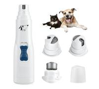 Brifit Dog Nail Grinder, Dog Electric Nail File Grinders, Ultra Quiet Paws Electric Nail Grinder Grooming Kit, Professional Pet Nail Trimmer for Dogs, Cats, Pet and Other Medium & Small Pets