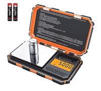 Brifit Precision Scale, 200g/0.1g, 50g Calibration Weight, 0.1g Precision Scales, Pocket Scale with LCD Display, with Tare Function, Stainless Steel (Battery Included)