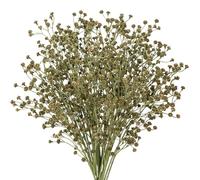 Briful 10PCS Gypsophila Artificial Flowers 23.6" Artificial Babys Breath Flowers, Green Artificial Flowers Faux Gypsophila for DIY Arrangement Fake Babys Breath for Home Garden Wedding Decor