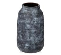 Briful 11" Tall Ceramic Vase for Flowers, 28cm Tall Vases Rustic Blue Vases Whitewashed, 4-inch Opening Large Vase for Pampas, Dry Plants, Fresh Flowers, Home Kitchen Decor