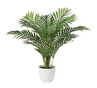 Briful 23.6" Artificial Areca Palm Tree in Pot, 60CM Tall Fake Plants with 12 Trunks, Faux Tropical Green Plants for Indoor Home Decor & Housewarming Gift