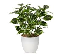 Briful 25cm Small Fake Plants Artificial Greenery Artificial Plants Indoor in Pot, Faux Potted Plant Artificial Desk Plant for Farmhouse Home Garden Party Decoration