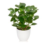 Briful 25cm Small Fake Plants Four Leaf Clover Artificial Plants Indoor in Pot, Artificial Greenery Faux Potted Plant for Farmhouse Home Garden Party Decoration
