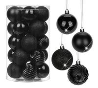 Briful 25PCS 6CM Christmas Baubles, Christmas Tree Decorations Xmas Hanging Ornaments Small Shatterproof Balls for Home Festival Gifts Christmas Decorations
