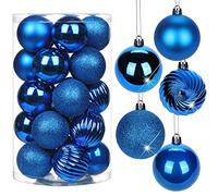 Briful 25PCS 6CM Christmas Baubles, Christmas Tree Decorations Xmas Hanging Ornaments Small Shatterproof Balls for Home Festival Gifts Xmas Decorations