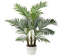 Briful 28.5" Artificial Areca Palm Tree in Pot, 70CM Tall Fake Plants Artificial Trees with 12 Trunks, Fake Palm Tree Faux Tropical Plant in Pot for Indoor Housewarming Gift Home Decor
