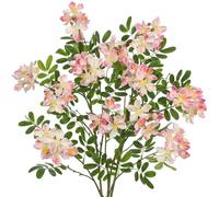 Briful 29.5" Tall Artificial Sophora Flower Silk Flowers with Long Stems, 3PCS Pink Artificial Flowers Fake Sophora Stem for Home Kitchen Bathroom Bedroom Decoration