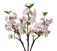 Briful 3PCS 18" Peach Blossom Branches Pink Artificial Flowers for Decoration, Cherry Blossom Fake Flowers Picks for Floral Arrangements Silk Flower Peach Blossoms for Home Wedding Decor