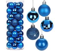 Briful 40PCS 4CM Christmas Baubles, Christmas Tree Decorations Xmas Hanging Ornaments Small Shatterproof Balls for Home Festival Gifts Xmas Decorations