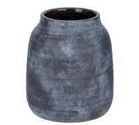 Briful 7" Large Ceramic Vase for Flowers, 18cm Tall Vases Rustic Blue Vases Whitewashed, 3.7-inch Opening Large Flower Vase for Pampas, Dry Plants, Fresh Flowers, Home Kitchen Decor