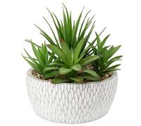 Briful Fake Plants Artificial Succulent Plants Potting Mix Lifelike Succulent Arrangement in Cement Pot Decorative Artificial Plants for Home Office Decor Bathroom Accessoires
