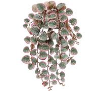 Briful Fake Plants Indoor 16'' Artificial String of Hearts Plants with Ceramic Pot Small Faux Draping Vine Plants for Home Bathroom Table Shelf Office Hotel Decor(Pink)