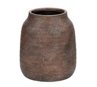 Briful - Large Rustic Ceramic Vase, Vintage Farmhouse Vase, Natural Terracotta, Antique Ceramic, Decor for Living Room, Kitchen, Fireplace, Table, 7 Inch, Brown
