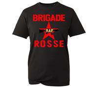 Brigade Rosse RAF T-Shirt, Army Themed Star Rifle Platoon Squad Shirt, Gift Unisex Tee Top (Black, XL)