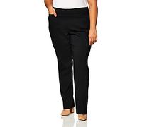 Briggs Women's Plus Size Superstretch Straight Leg Pull on Pant, Black, 24W
