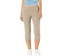 Briggs New York Womens Pull On Capri L Pocket, Cobblestone, 6