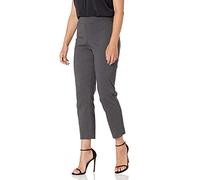 Briggs New York Women's Super Stretch Millennium Slimming Pull-on Ankle Pant, Heather Grey, 8
